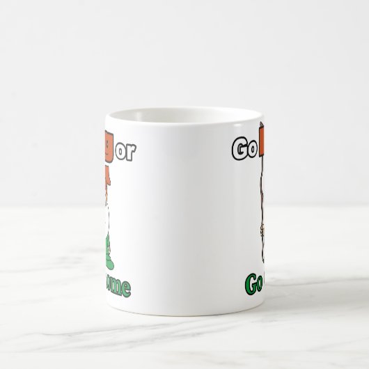 Big oder Go Gnome, Niedlich, lustig, risikoreich Kaffeetasse (Mittel)