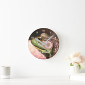 Big Old Bullfrog Gesicht Natur Personalisiert Runde Wanduhr (Zuhause)