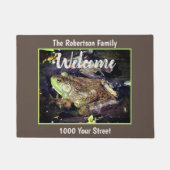 Big Old Bullfrog Natur Personalisiert Fußmatte (Vorderseite)