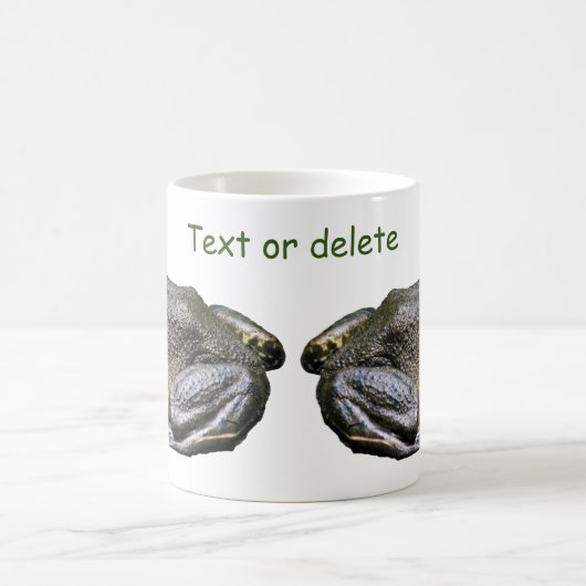 Big Old Bullfrog Natur Personalisiert Kaffeetasse (Mittel)