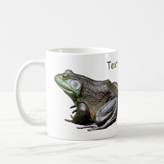 Big Old Bullfrog Natur Personalisiert Kaffeetasse (Links)