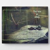 Big Old Bullfrog Pond Fügen Sie Ihr eigenes Foto Fotoplatte (Vorderseite)