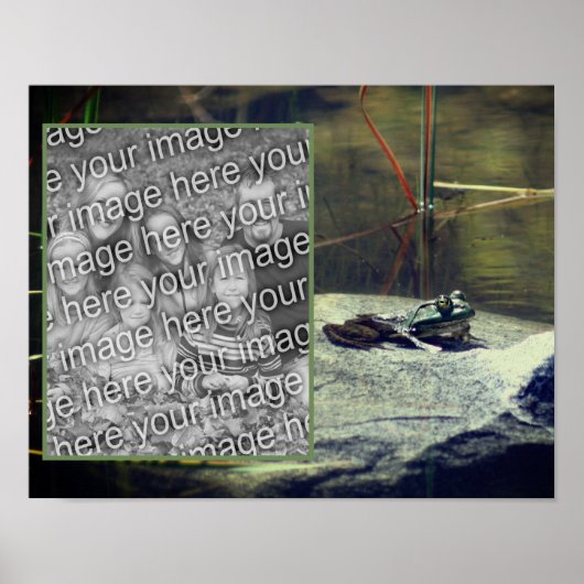 Big Old Bullfrog Pond Fügen Sie Ihr Foto hinzu Poster (Vorne)