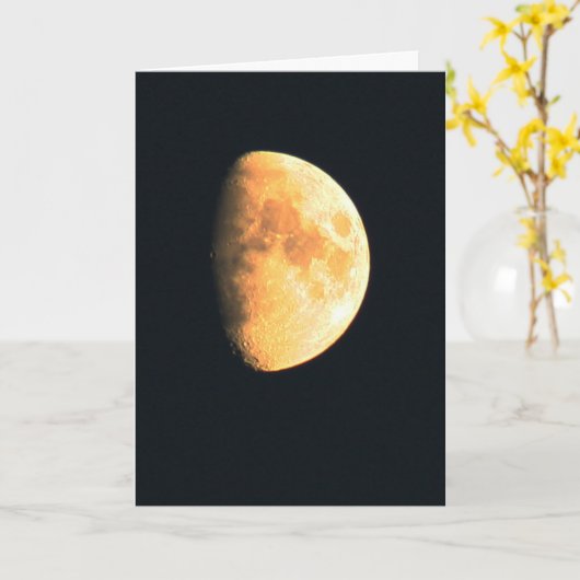 Big Old Moon Gccna Karte (Gelbe Blume)