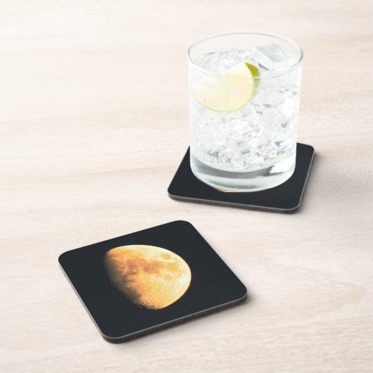 Big Old Moon Küste Getränkeuntersetzer (Rechte Seite)