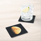 Big Old Moon Küste Rechteckiger Pappuntersetzer (Vor Ort)