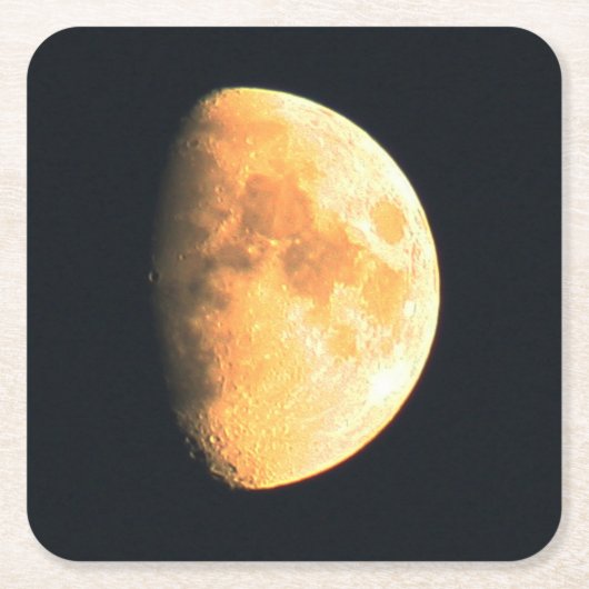 Big Old Moon Küste Rechteckiger Pappuntersetzer (Vorderseite)