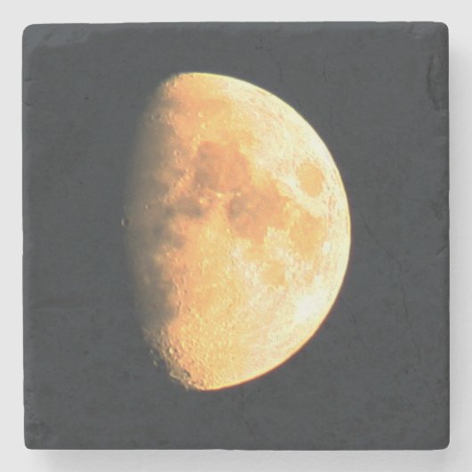 Big Old Moon Küste Steinuntersetzer (Vorderseite)