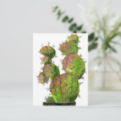 Big Old Stingy Cactus Postkarte (Stehend Vorderseite)