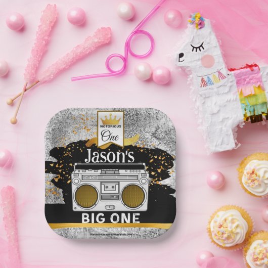 BIG ONE 1 Birthday Boombox Cake Teller (Party)