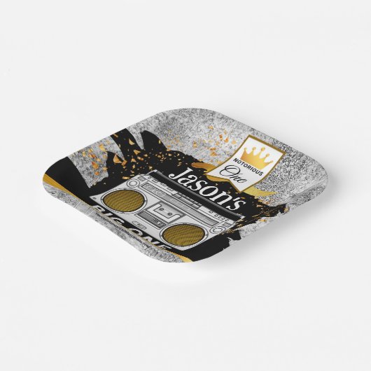 BIG ONE 1 Birthday Boombox Cake Teller (Gewinkelt)