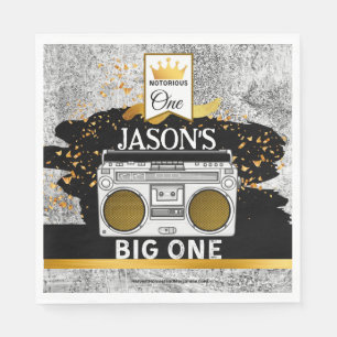 BIG ONE 1. Geburtstag Boombox Napkins Serviette