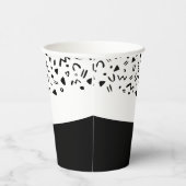 Big One Birthday 90s Squiggle Muster Papier Becher (Rechts)