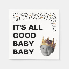 Big One Birthday Foto Napkins Serviette