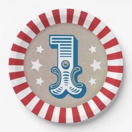 Big One Circus Karneval Geburtstagsparty Pappteller