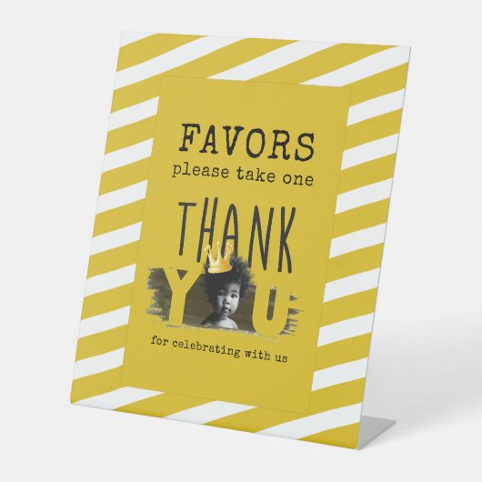 BIG ONE Erste Geburtstagsschilder Sockelschild (Vorderseite)