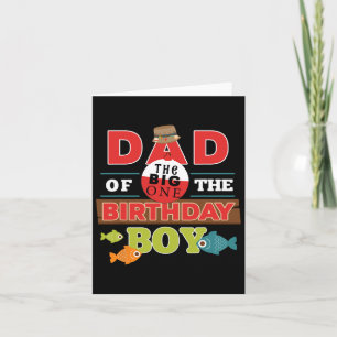 Big One Fishing Theme Vater des Geburtstags Boy Sh Karte