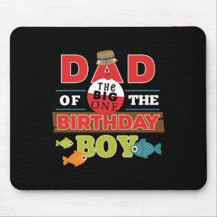 Big One Fishing Theme Vater des Geburtstags Boy Sh Mousepad