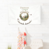 Big One Hunting First Birthday Banner (Insitu)