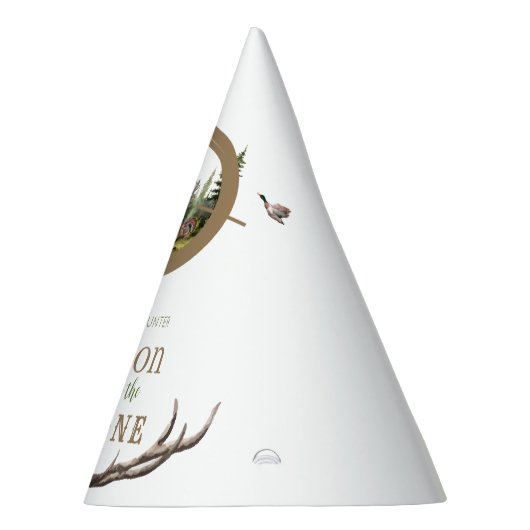 Big One Hunting First Birthday Partyhütchen (Rechts)