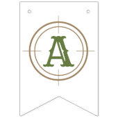 Big One Hunting First Birthday Wimpelkette (Dritte Fahne)