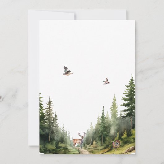 Big One Junting First Birthday Einladung (Rückseite)