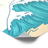 Big One Surfing Meilenstein Poster (Ecke)