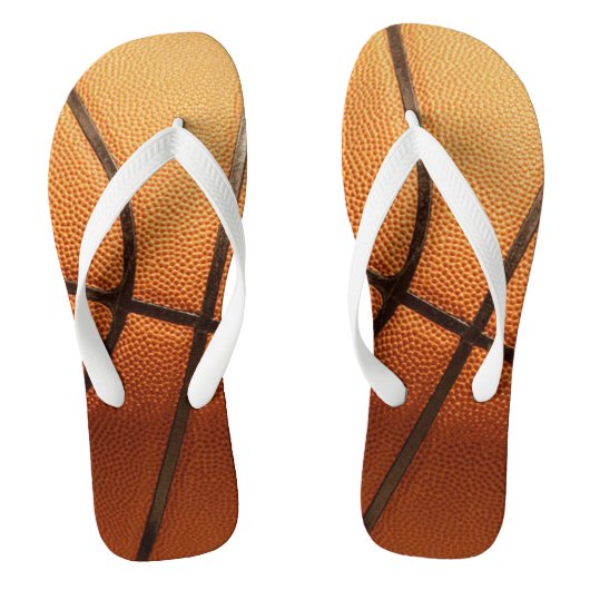 Big Orange Basketball, Flip Flops Badesandalen (Fußbett)