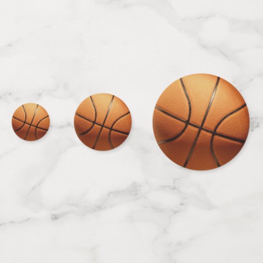 Big Orange Basketball, Konfetti (Rückseiten)