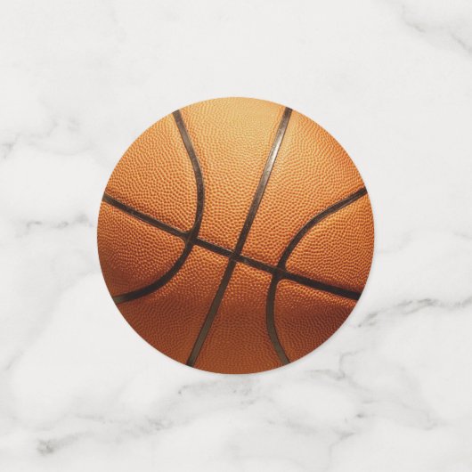 Big Orange Basketball, Konfetti (Klein Vorderseite)