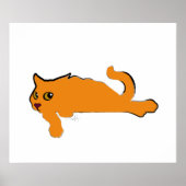 Big Orange Cat Art Poster (Vorne)