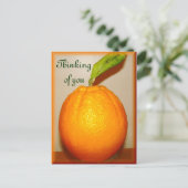Big Orange ,Denken Sie an Sie_ Postkarte (Stehend Vorderseite)