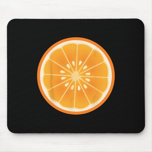 Big Orange geschnittene Kostüme Niedlich leicht Fr Mousepad (Vorne)