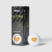 Big Orange Heft Monogram Template Golfball (Verpackungen)