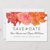 Big Orange Hibiskus Ankündigung Datum freihalten (Vorderseite)