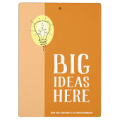 Big Orange Ideas Clipboard Klemmbrett (Rückseite)