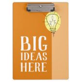 Big Orange Ideas Clipboard Klemmbrett (Vorderseite)