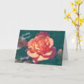 Big Orange Rosa Birthday Card Karte (Gelbe Blume)