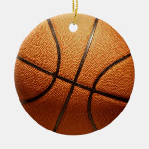 Big Orange Traditioneller Basketball, Keramik Ornament