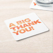 Big Orange Vielen Dank Rechteckiger Pappuntersetzer (angewinkelt)