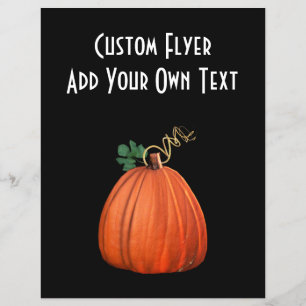 Big Orange Whimsical Pumpkin Flyer