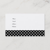 Big Order Business Card Elegante Schwarz Visitenkarte (Rückseite)