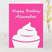 Big oversized Birthday card for women and girls Karte (Gelbe Blume)