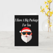 Big Package Christmas Funny Naughty Dirty Raunchy  Karte (Gelbe Blume)