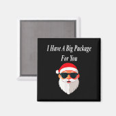 Big Package Christmas Funny Naughty Dirty Raunchy Magnet (Vorderseite/Rückseite)