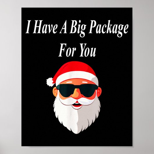 Big Package Christmas Funny Naughty Dirty Raunchy Poster (Vorne)