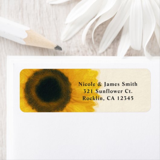 Big Painted Sonnenblume Rustikales Land Einladung (Insitu)