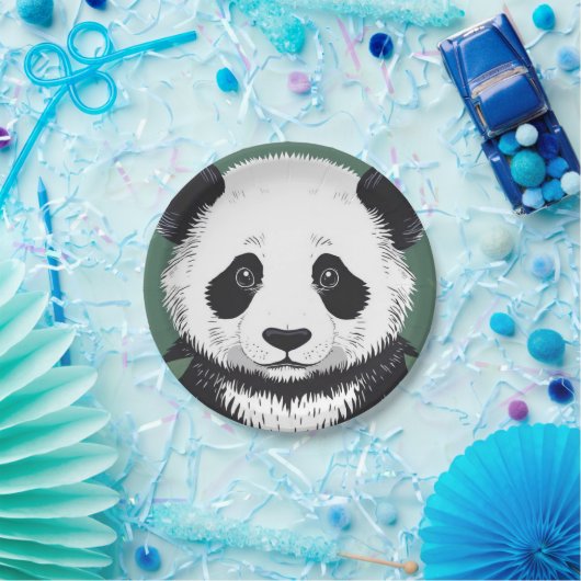 Big Panda Plate Pappteller (Party)