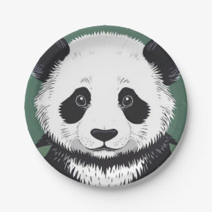 Big Panda Plate Pappteller