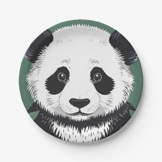 Big Panda Plate Pappteller (Vorderseite)